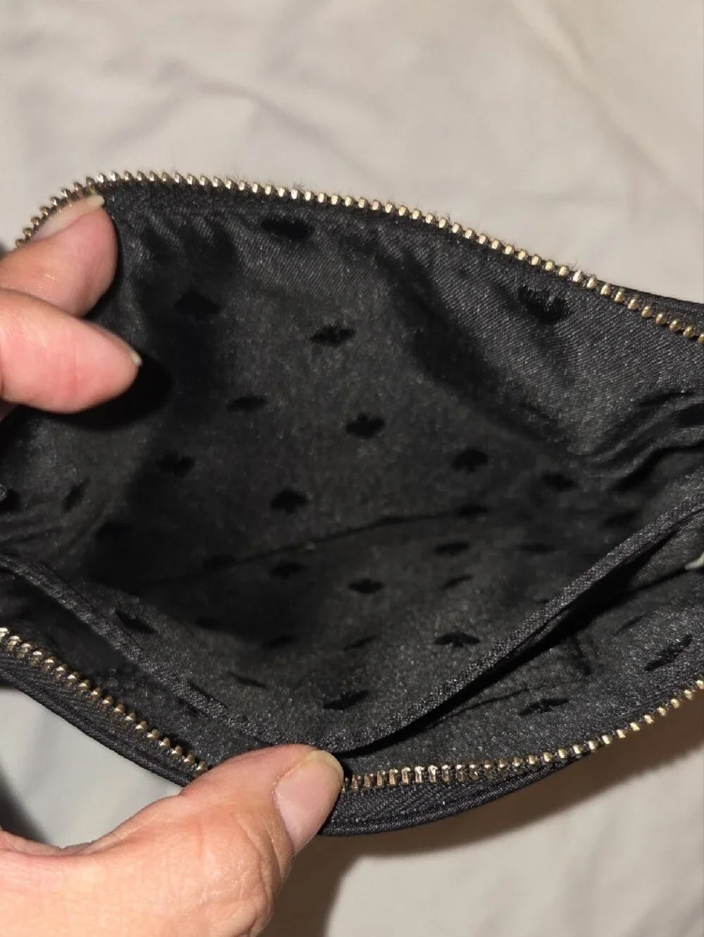 kate spade black wristlet pouch with strap